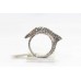 Sterling silver 925 Women's Marcasite stone dolphin ring size 16